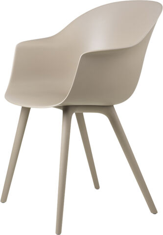 Bat Dining Chair - Un-Upholstered, Plastic base, Monochrome,