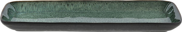Serveringsfad rektangulært 38 x 14 cm Sort/Grøn