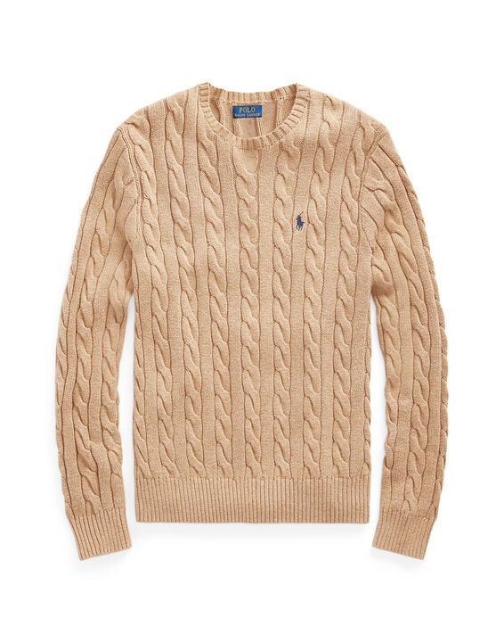 Cable-Knit Cotton Sweater