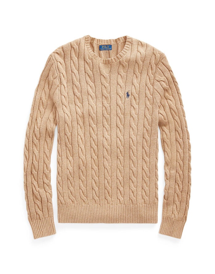 Cable-Knit Cotton Sweater