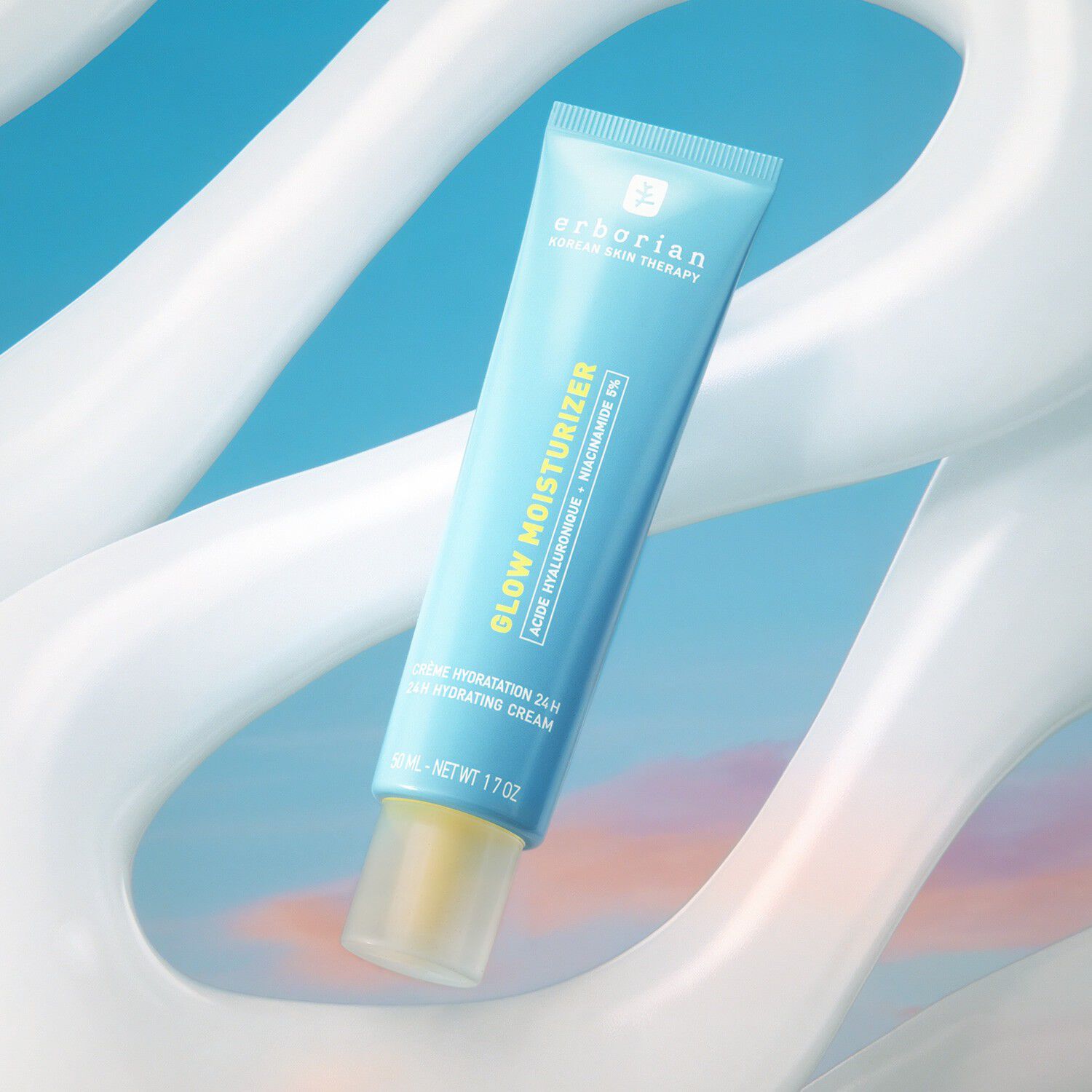 Glow Moisturizer - 24-timers fugtighedscreme med glass skin-effekt