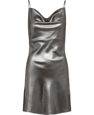 Metallic Mini Slip Dress