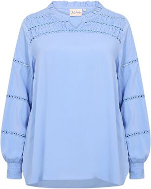 Curvy WA-SIA 32 Bluse Lyseblå