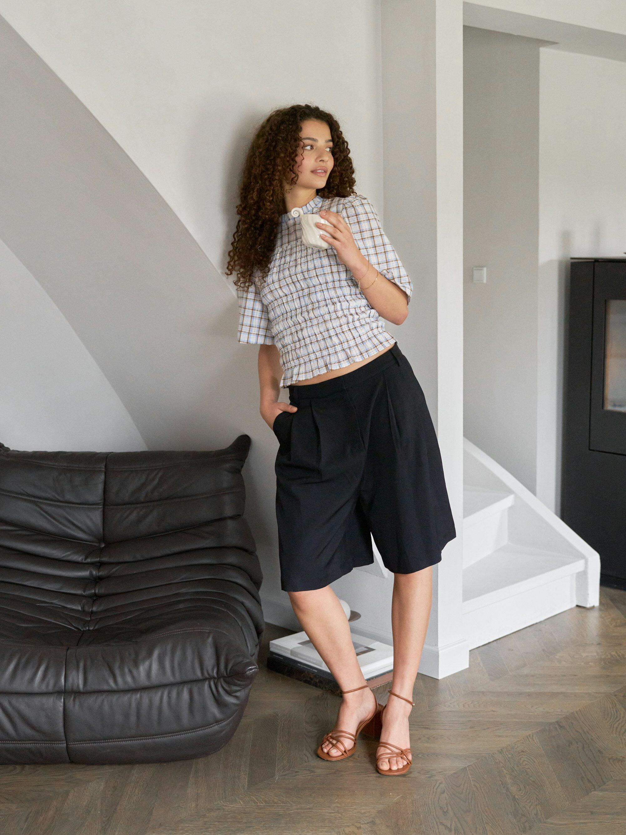 Possini Mega Check Blouse