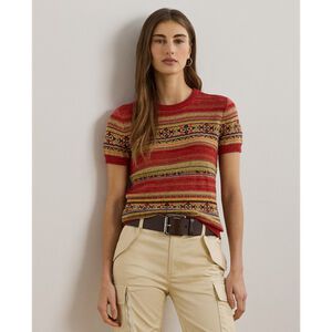 CMB CTN/HEATHER/LIN-SS SWEATER