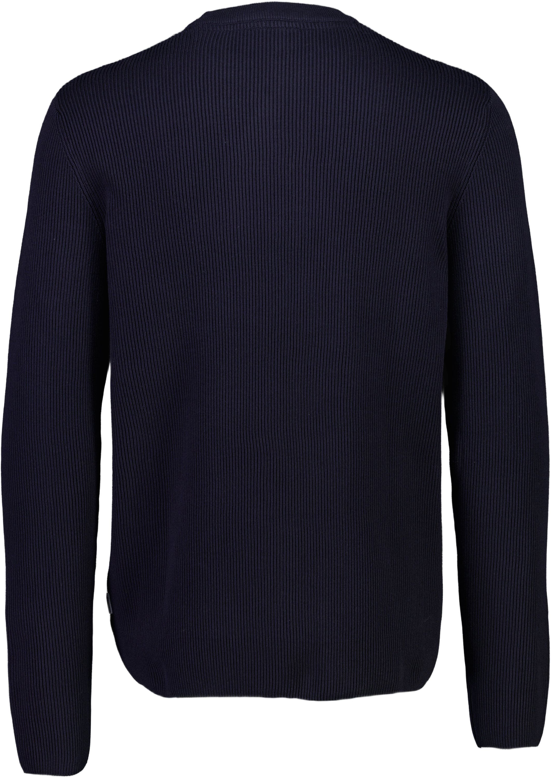 Rib knitted o-neck knit