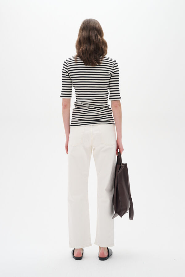 DagnaIW Striped V T-Shirt