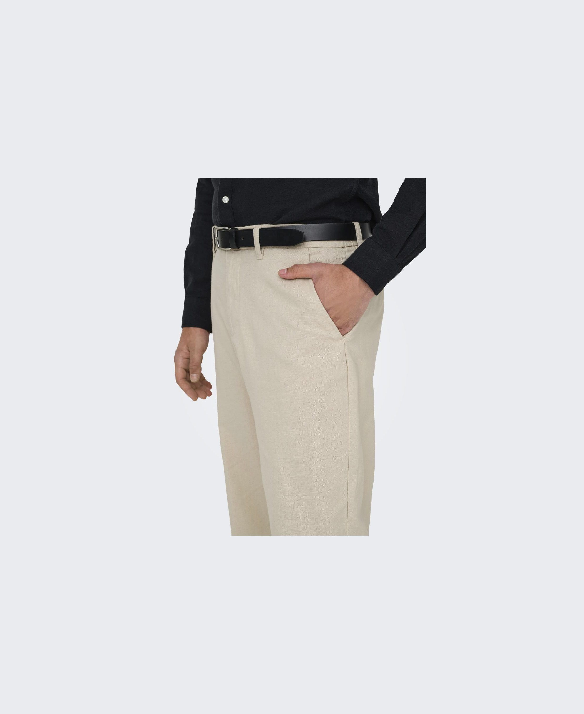 ONSBOB LOOSE COT LIN 0007 PANT NOOS