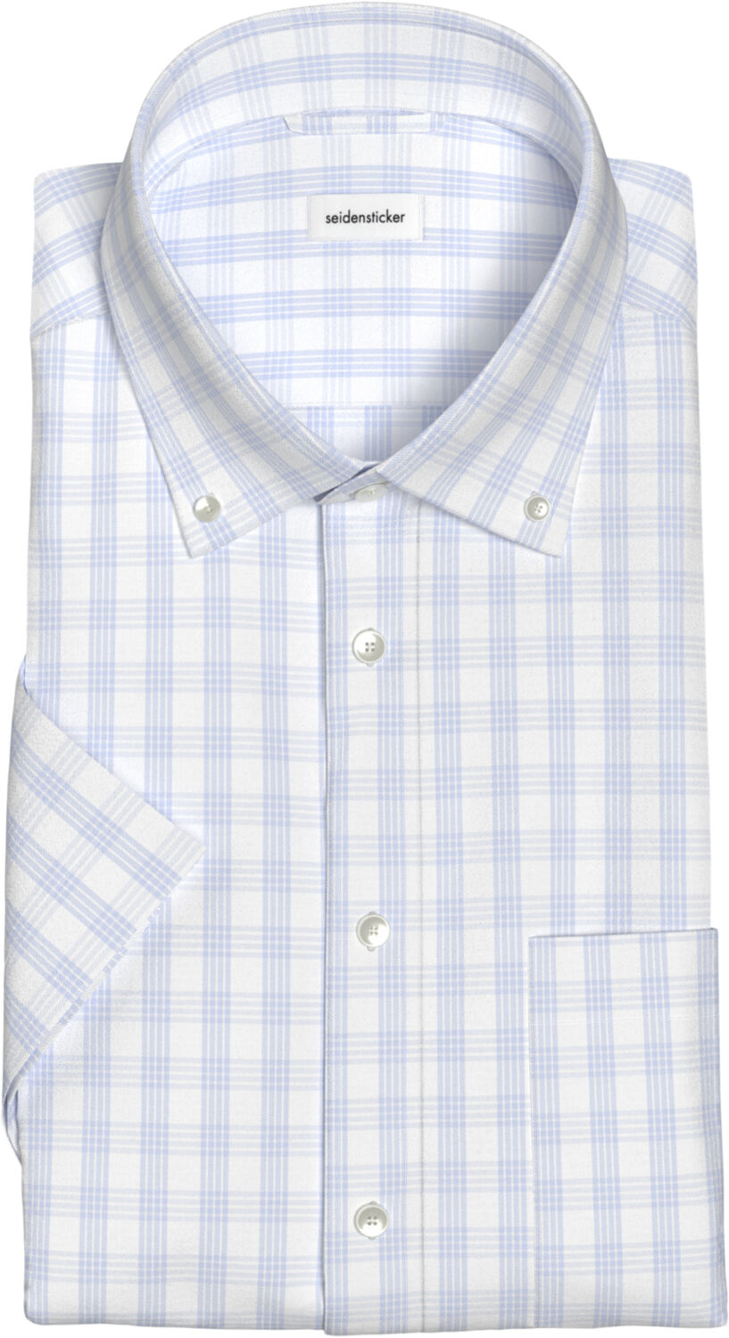 Business shirt Regular 1/2 Button-down Check