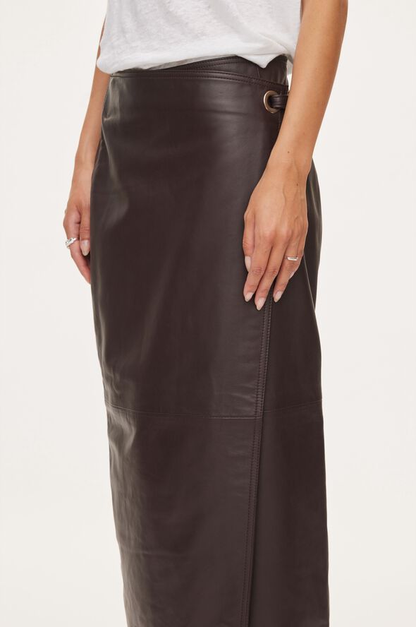 Reflection Leather Skirt