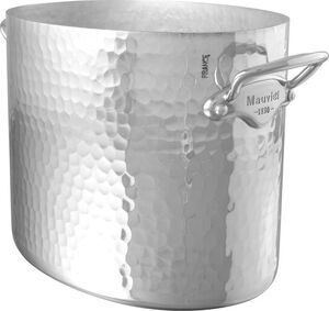 Champagnekøler oval 26 x 20 cm Hamret Aluminium