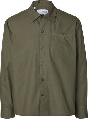 SLHBOXY-PAPER TOUCH SHIRT LS