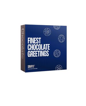 Chokoladeæske - Simply® FINEST CHOCOLATE GREETINGS (80 stk. )