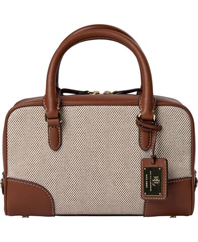 Canvas & Leather Small Emerie Satchel