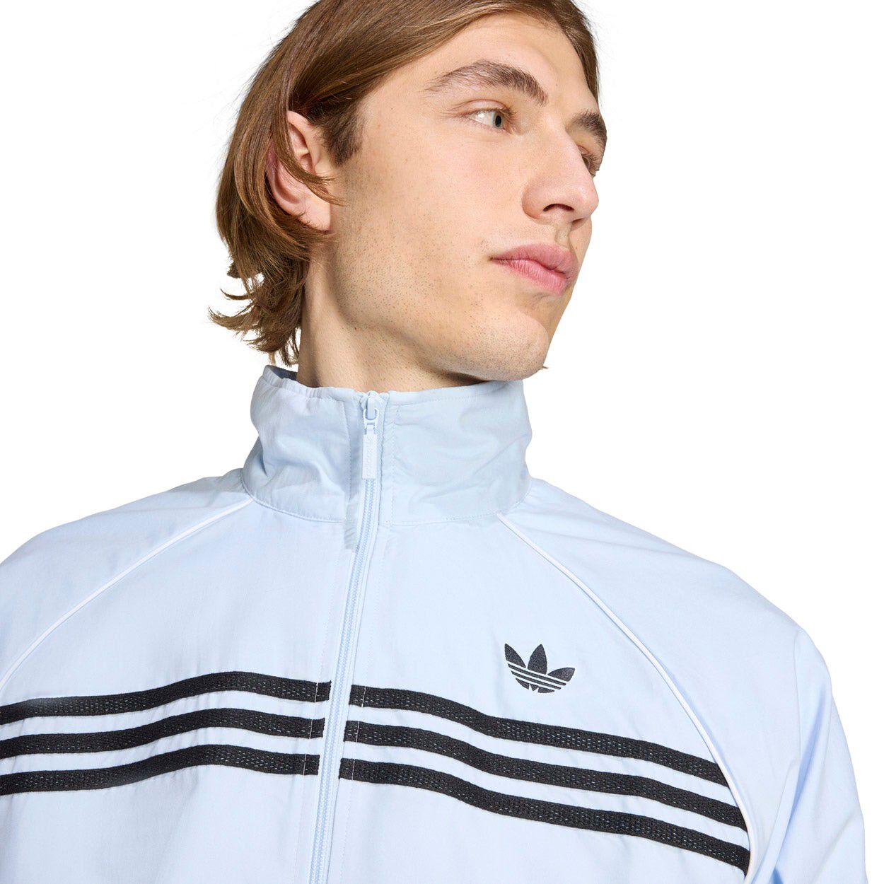 Chest Stripes Full Zip Sweatshirt