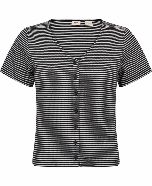 MUSE SS TEE VANILLA STRIPE CAV