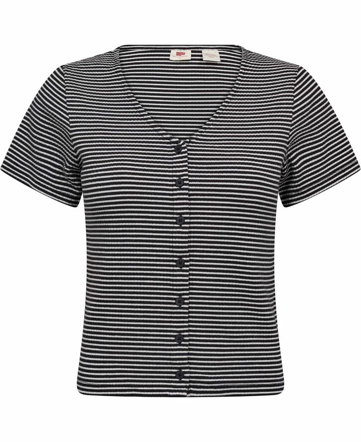 MUSE SS TEE VANILLA STRIPE CAV