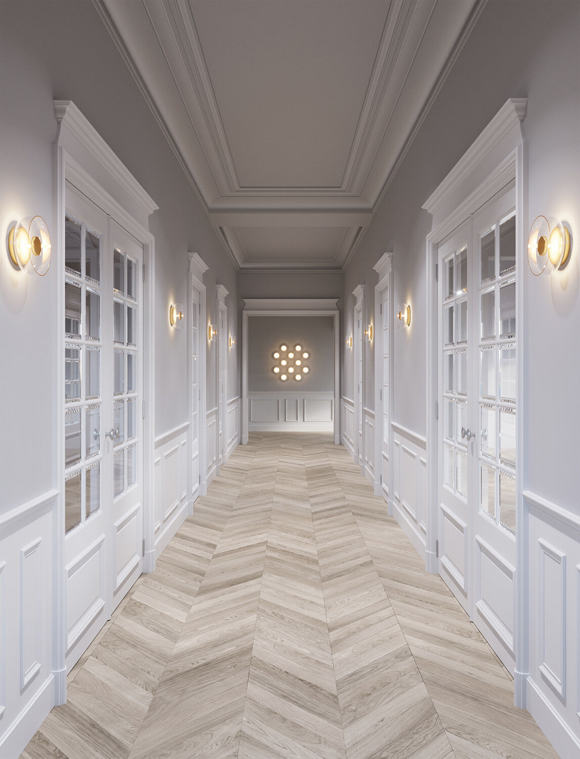 Blossi Wall, nordic gold / clear