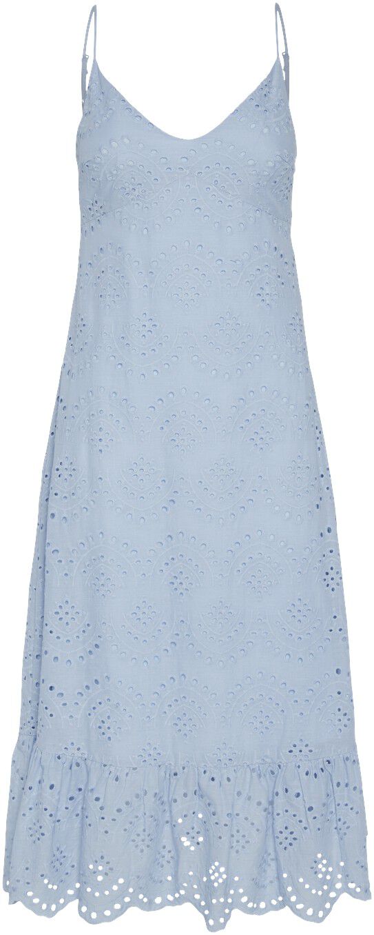 PIECES Abito Lungo Estivo Con Spalline, A Righe – Donna, Taglio Normale, Scollo Trapezoidale - copertina