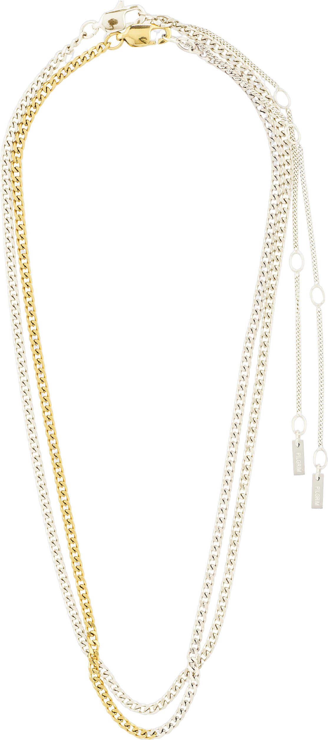 INNER 2-in-1 set necklaces, mixed metal