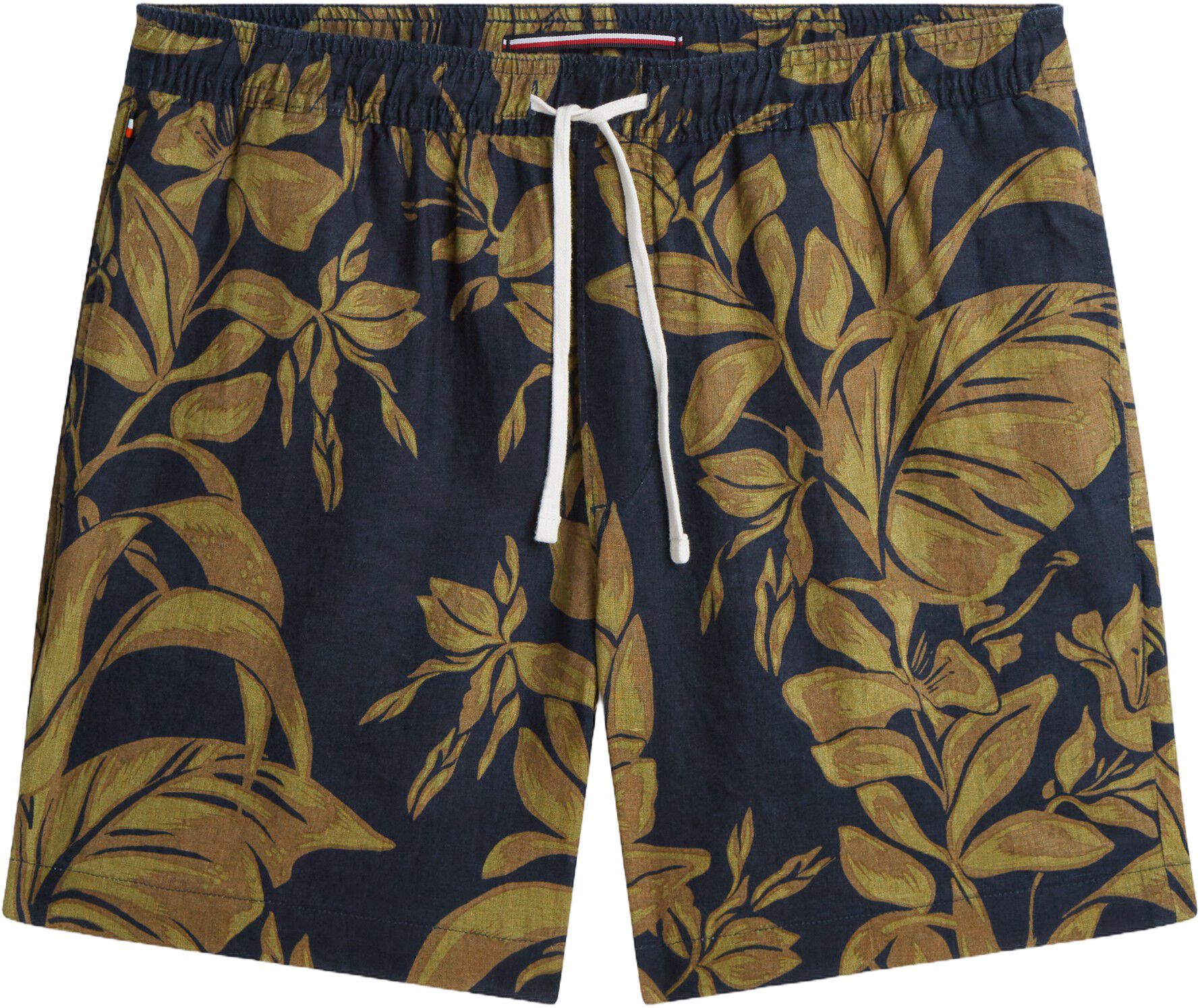 Dover Pure Linen Print 6" Inseam Chino Shorts