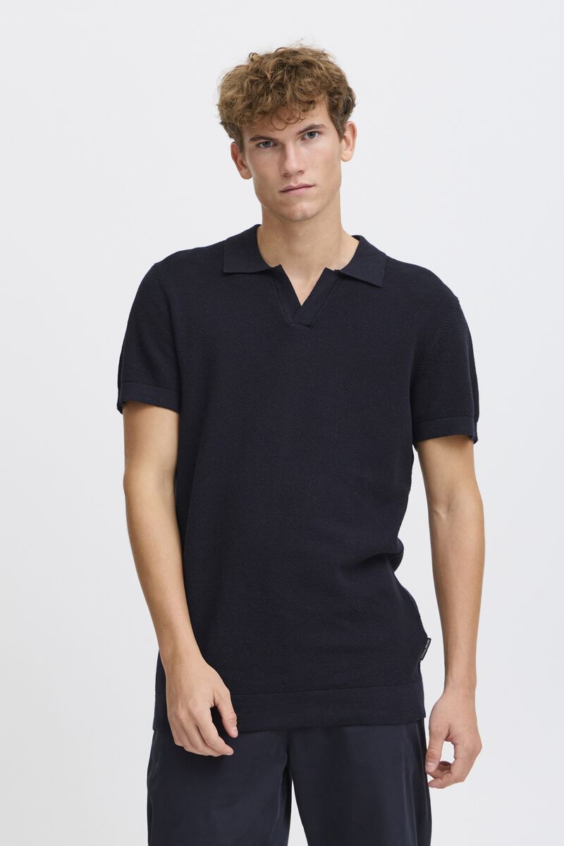 Cfmateo Ss Structured Polo Knit