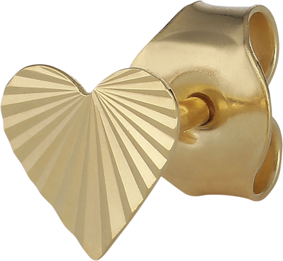 Jane K&oslash;nig Reflection Heart &oslash;rering s&oslash;lv forgyldt (1stk)