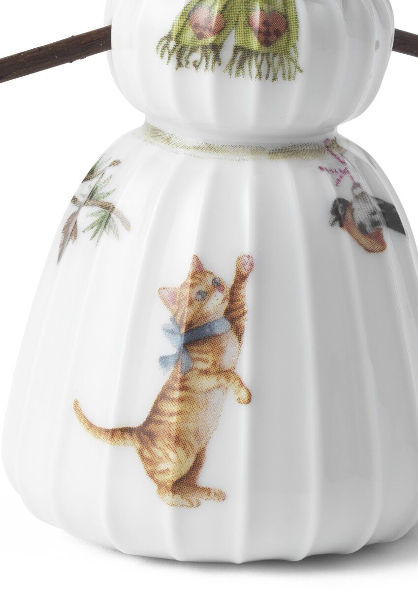 Hammersh&oslash;i Christmas Snekone H11 hvid m. deko