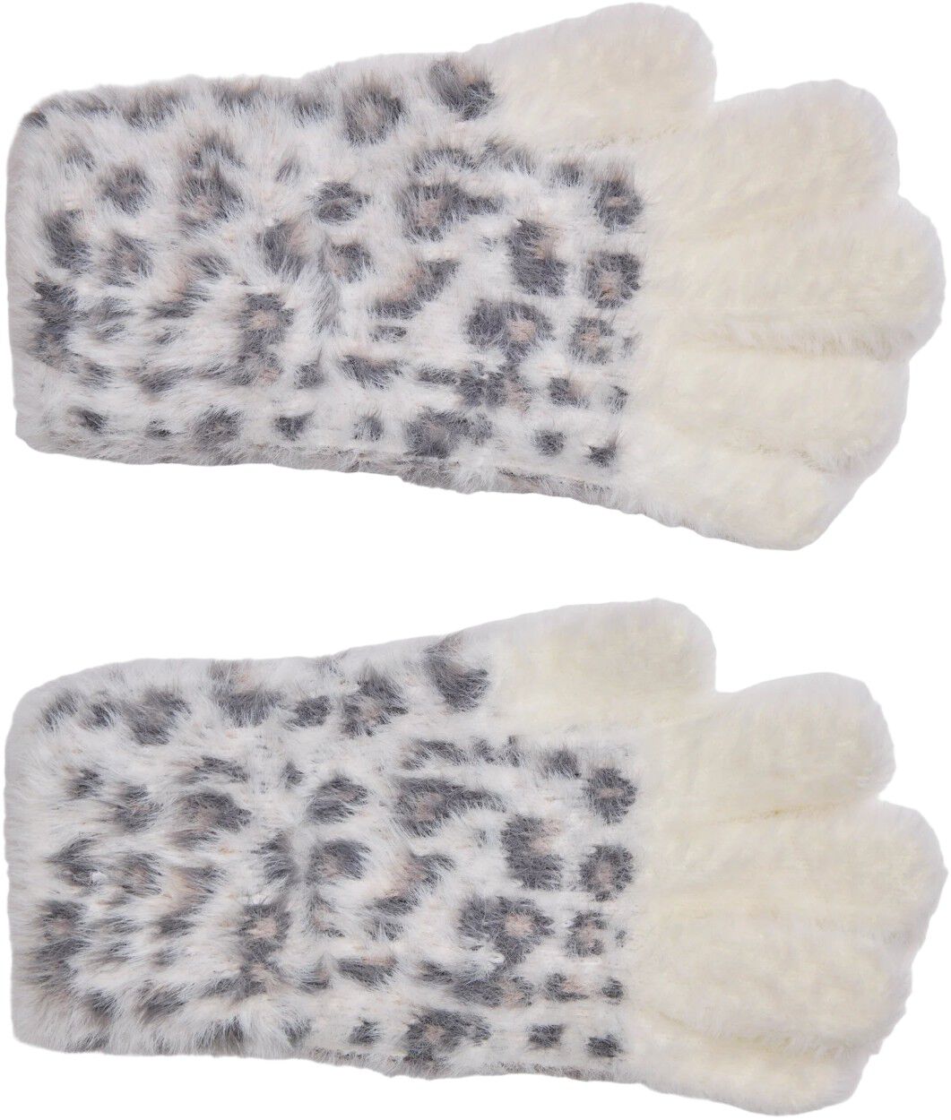 Furry Knitted Handsker