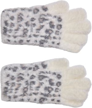 Furry Knitted Handsker