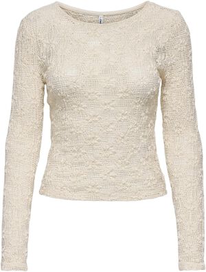 ONLLOLA L/S O-NECK LACE TOP JRS