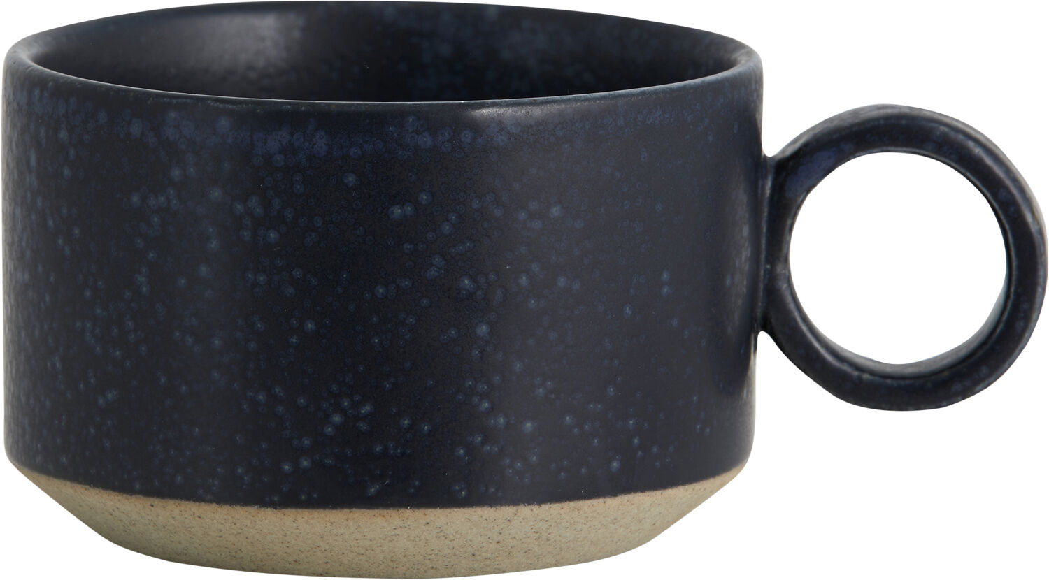 GRAINY tea cup w. handle, dark blue