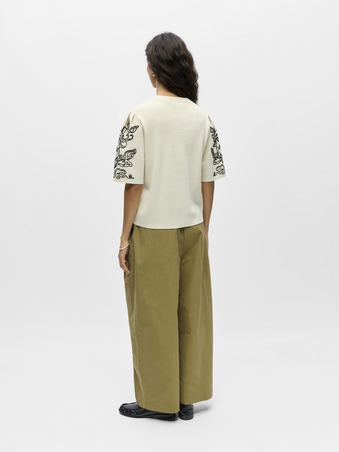 OBJFLORA 2/4 RE KNIT PULLOVER 143