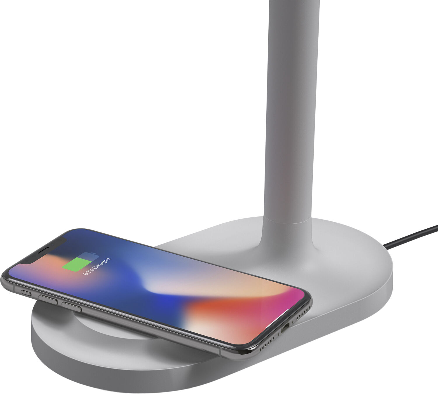 Emendo lampe med Qi tr&aring;dl&oslash;s oplader Cloud