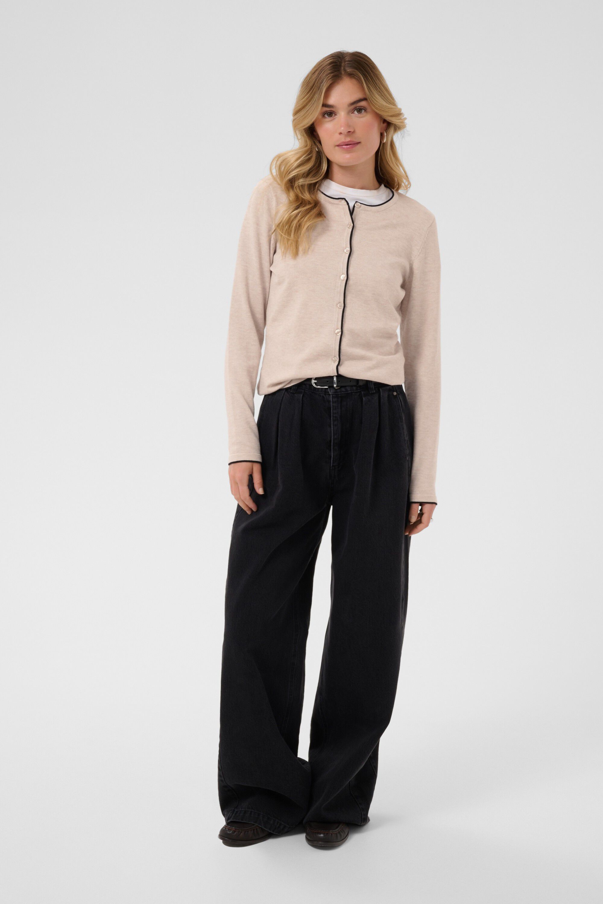 MilaSZ Contrast Stripe Cardigan