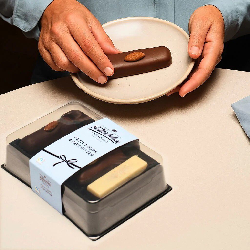 4 petit fours. Mix af de bedste