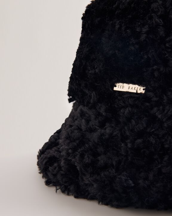 FLUFFYI Faux Shearling Bucket Hat