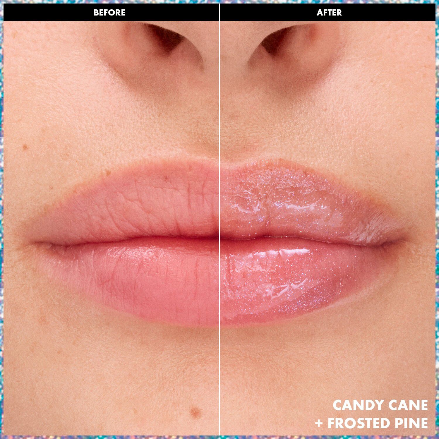 Candy Cane + Frosted Pine Lip Oil - L&aelig;beolie
