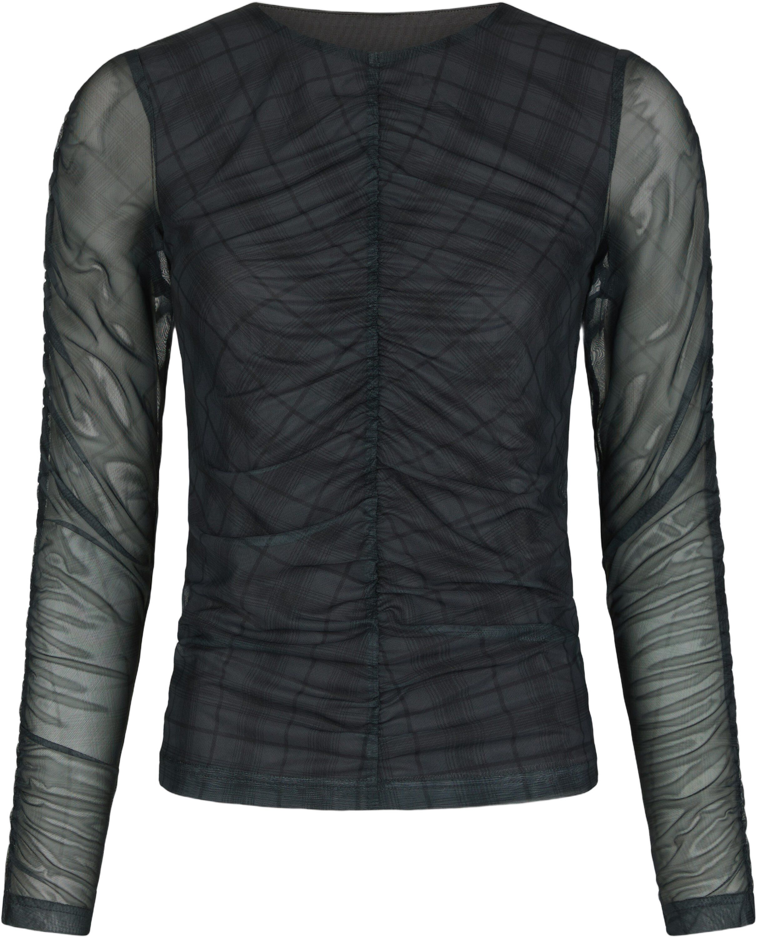 Bea Check Mesh Blouse