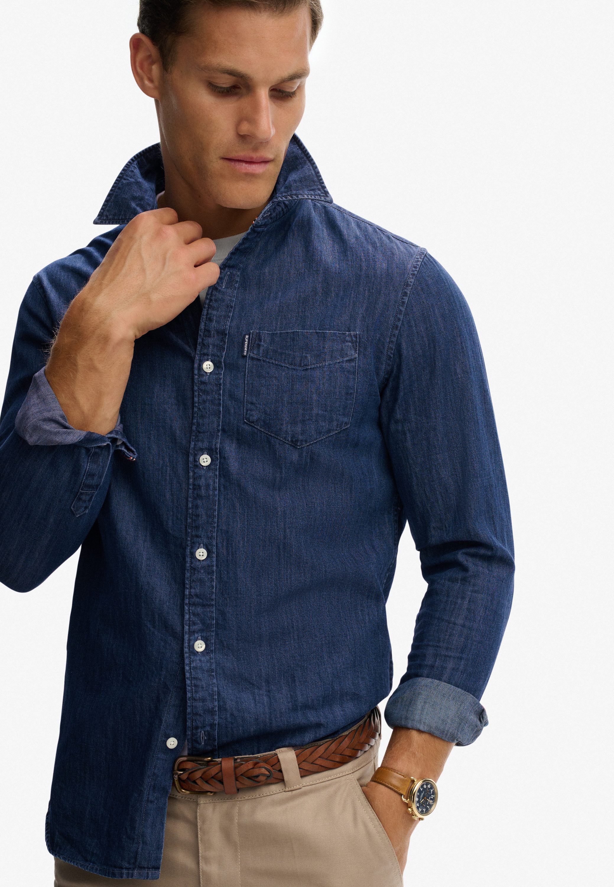 ESSENTIALS L/S DENIM SHIRT