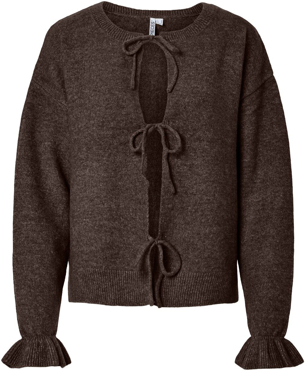 Pcsally Rev Frill Cardigan Knit Noos Bc