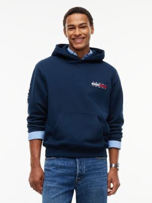 Back Logo Relaxed Fleece Hoody