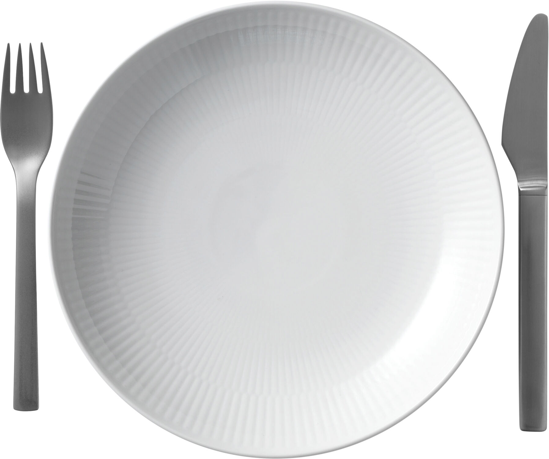 HVID RIFLET MODERNE TALLERKEN 20 CM