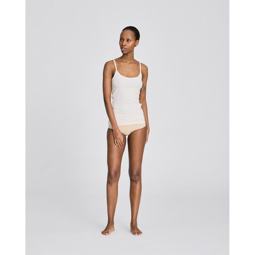 Cecilie Viscose Stretchable Strap Top 2x2 Rib