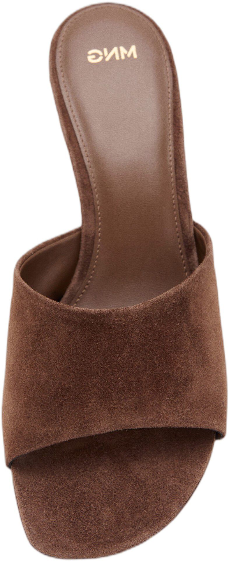 Suede kitten heel sandal