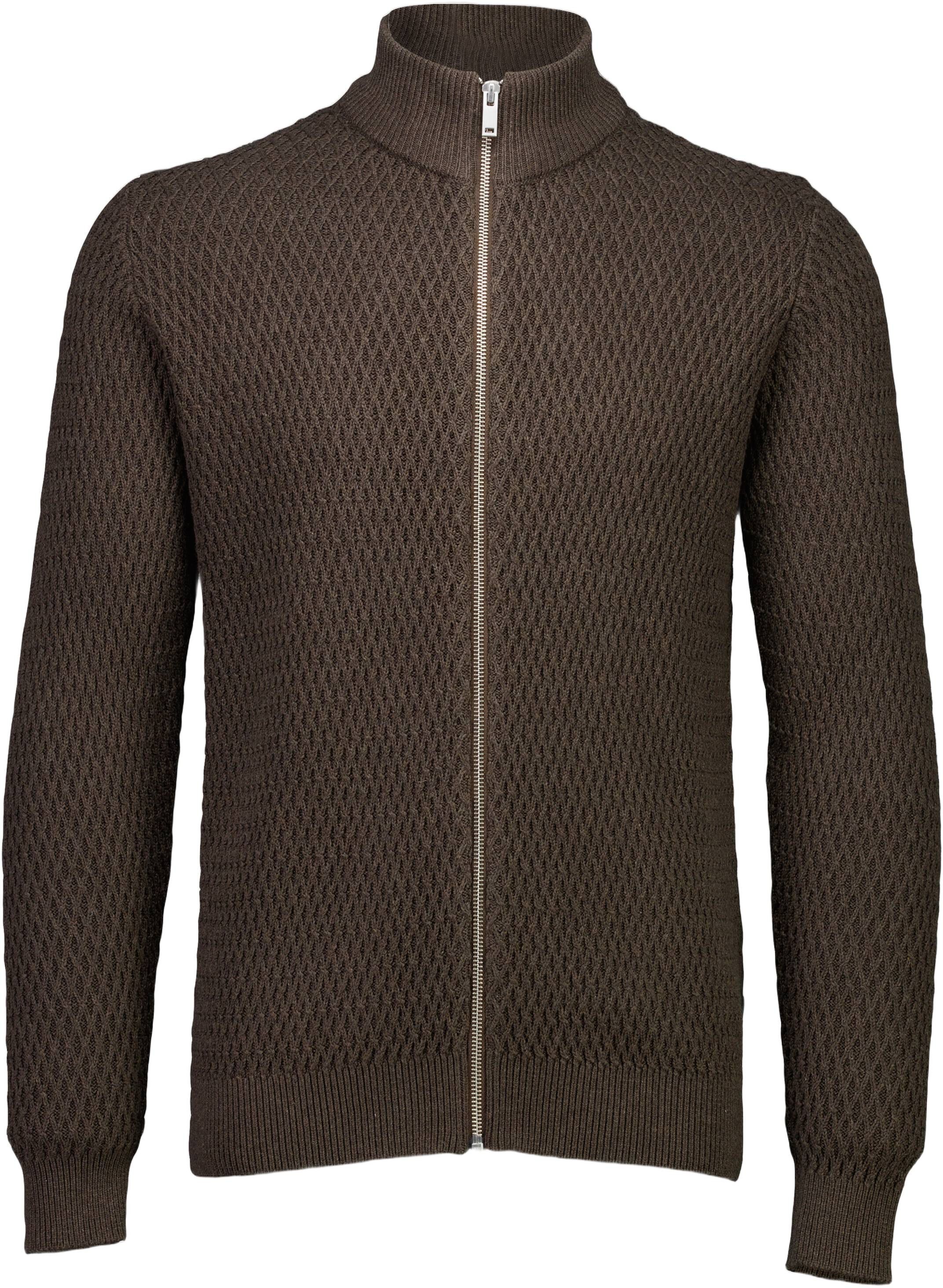 Zip through structure cardigan