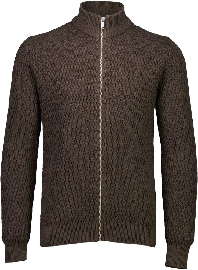 Zip through structure cardigan