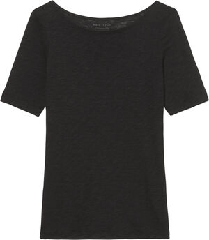 T-shirt, short-sleeve, boat-neck