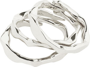 WYATT rings, 3-in-1 set, silver-plated