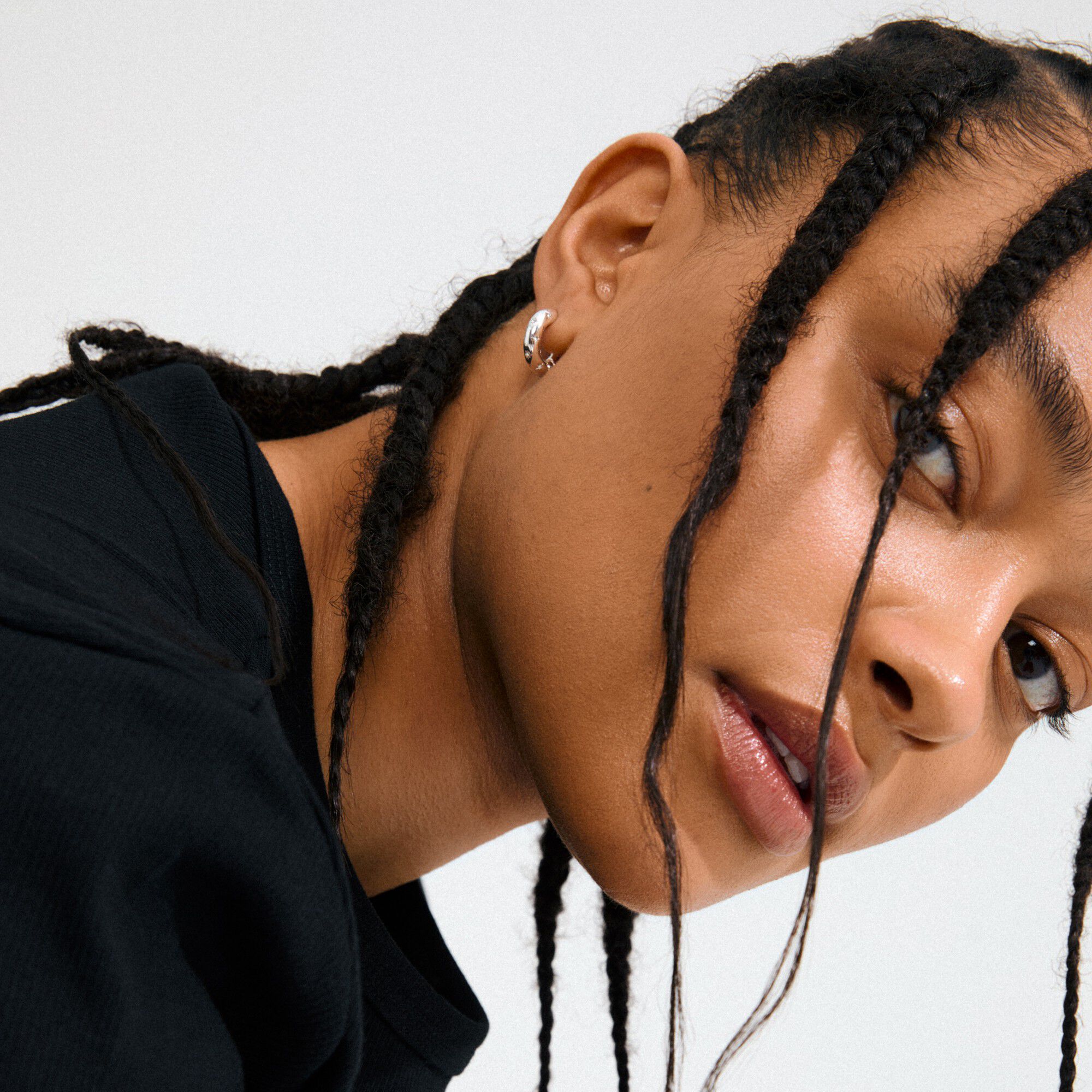 NEVAEH hoops silver-plated